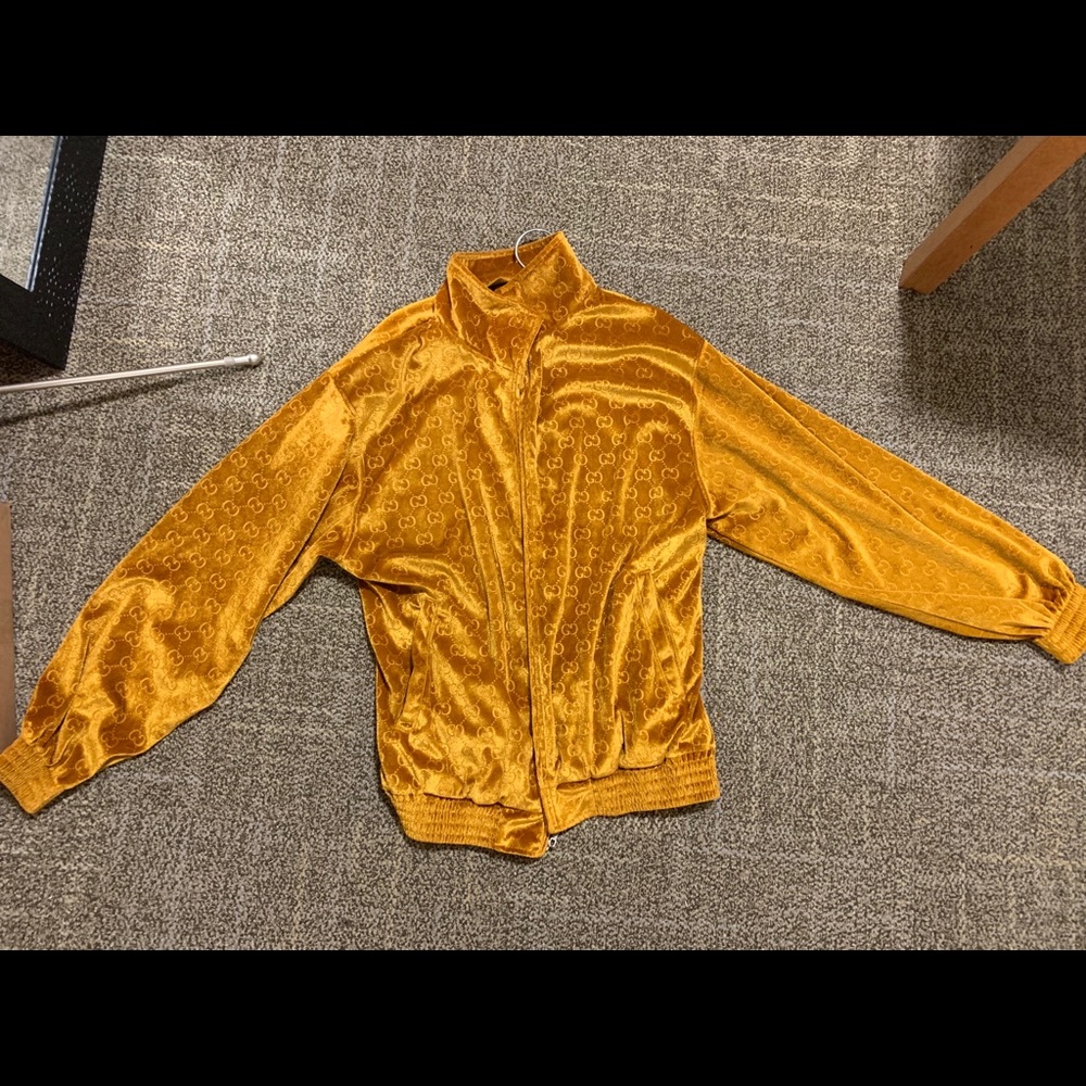 Velour Gold Gucci Jacket